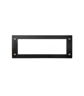 Leti 300mm Opal LED GX53 6W CCT Recessed Wall Light Black IP66-1