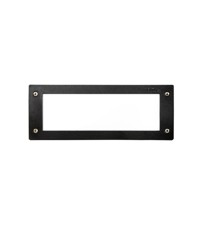 Leti 300mm Opal LED GX53 6W CCT Recessed Wall Light Black IP66-1