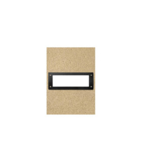 Leti 300mm Opal LED GX53 6W CCT Recessed Wall Light Black IP66-2