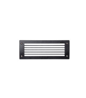Leti 300mm Grill Opal LED GX53 6W CCT Recessed Wall Light Black IP66-1