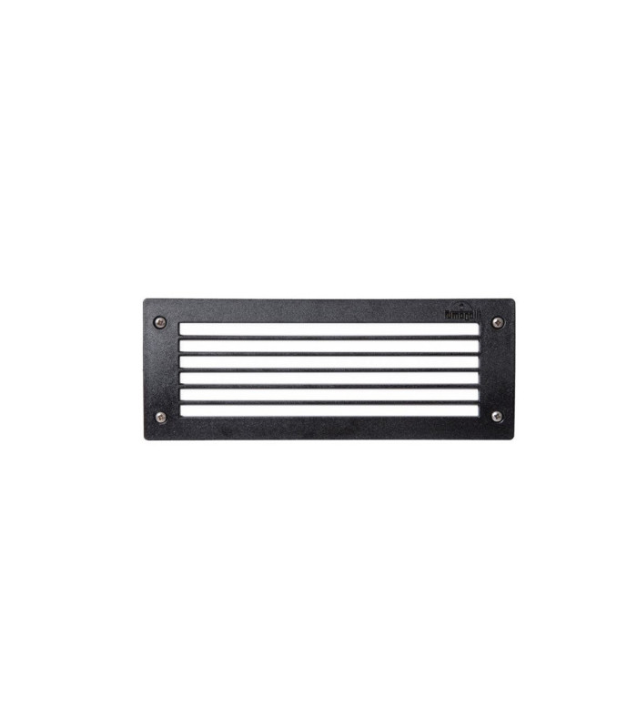 Leti 300mm Grill Opal LED GX53 6W CCT Recessed Wall Light Black IP66-1