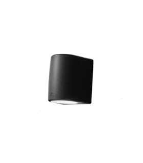 Marta 160mm Up Down Wall LightBlack Frosted LED GX53 20W CCT Black IP55-1