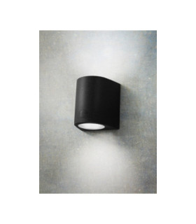 Marta 160mm Up Down Wall LightBlack Frosted LED GX53 20W CCT Black IP55-2