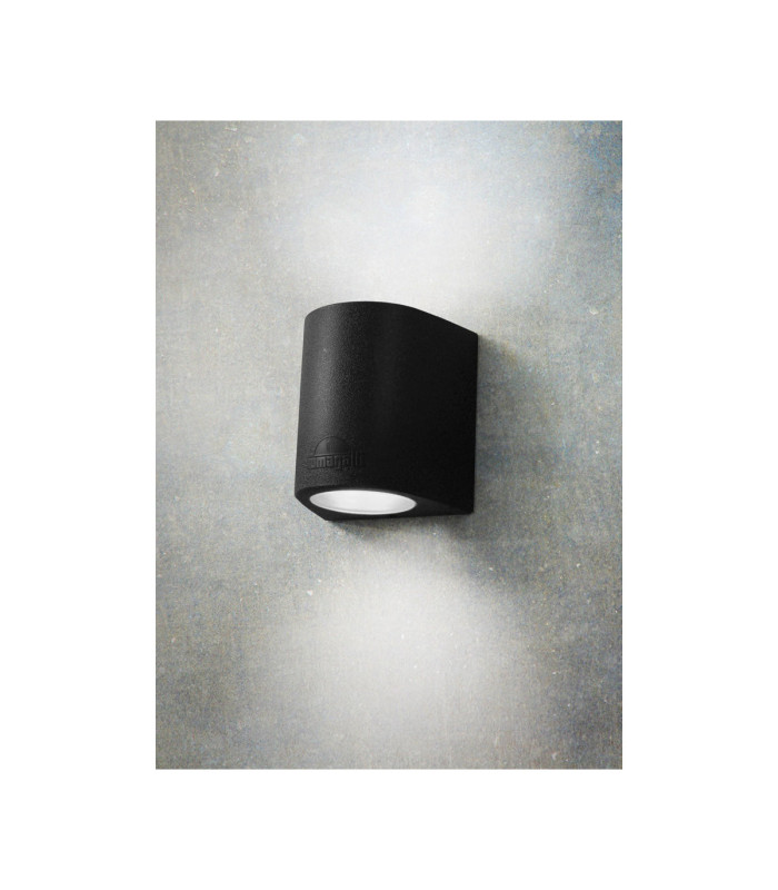 Marta 160mm Up Down Wall LightBlack Frosted LED GX53 20W CCT Black IP55-2