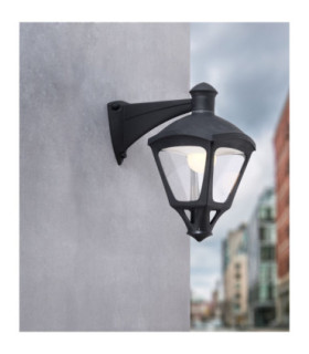 Midipilar Sergio 15W CCT Wall Lantern Light Black IP56-1