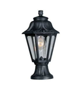 Mikrolot Anna Clear Pedestal Light E27 Black IP55-1