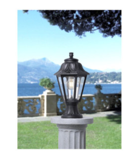Mikrolot Anna Clear Pedestal Light E27 Black IP55-2