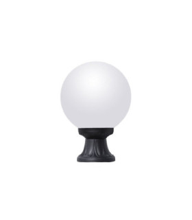 Mikrolot Base Opal Sphere Pedestal Light E27 Black IP55