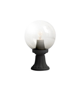 Mikrolot Base Clear Sphere Pedestal Light E27 Black IP55