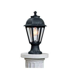Mikrolot Saba Clear Pedestal Light E27 Black IP55-2