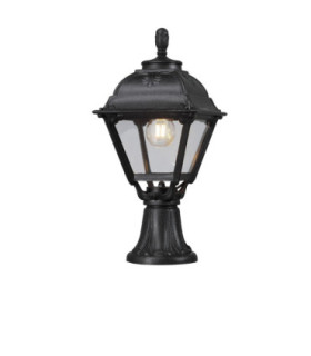 Mininlot Cefa Clear Pedestal Light E27 Black IP55