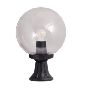 Minilot 300mm Clear Globe Pedestal Light IP55