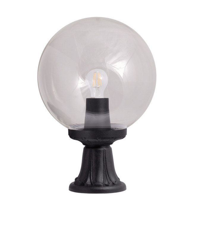 Minilot 300mm Clear Globe Pedestal Light IP55