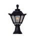 Mininlot Golia Clear Pedestal Light E27 Black IP55