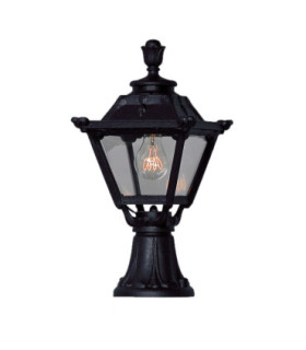 Mininlot Golia Clear Pedestal Light E27 Black IP55