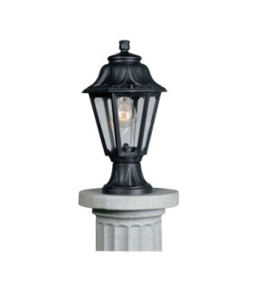 Minilot Rut Clear Pedestal Light E27 Black IP55-2