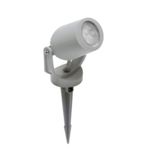 Minitommy Spike Light Frosted LED GU10 3.5W Spotlight Grey IP66-1