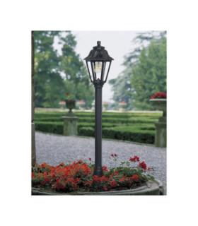 Mizar Anna Clear E27 8.5W CCT Bollard Post Light Black IP55-2