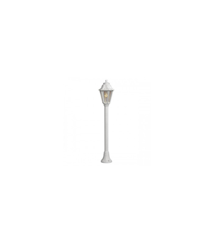 Mizar Anna Clear E27 6W Bollard Post Light White IP55