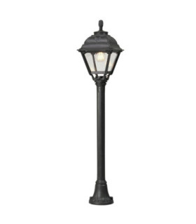 Mizar Cefa Clear E27 8.5W CCT Bollard Post Light Black IP55