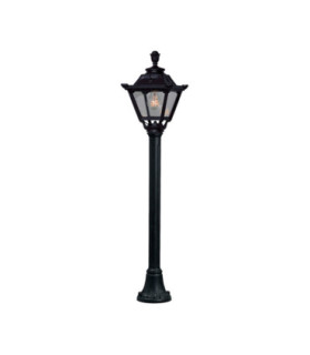 Mizar Golia Clear E27 8.5W CCT Bollard Post Light Black IP55-1