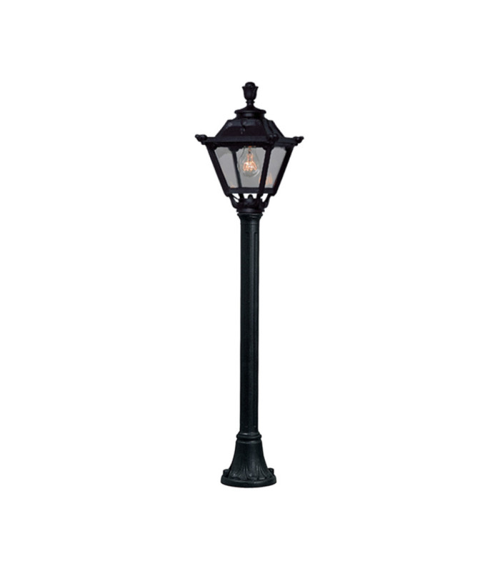 Mizar Golia Clear E27 8.5W CCT Bollard Post Light Black IP55-1