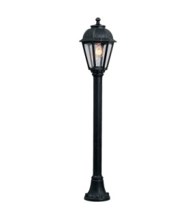 Mizar Saba Clear E27 8.5W CCT Bollard Post Light Black IP55