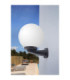 Nardo Opal 250mm Globe Wall Globe Light Black IP55