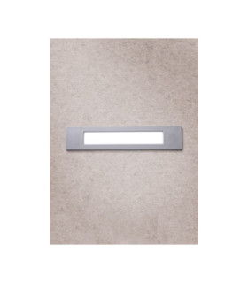 Nina 270mm Opal Recessed Wall Light LED RS7 10.5W CCT Grey IP55
