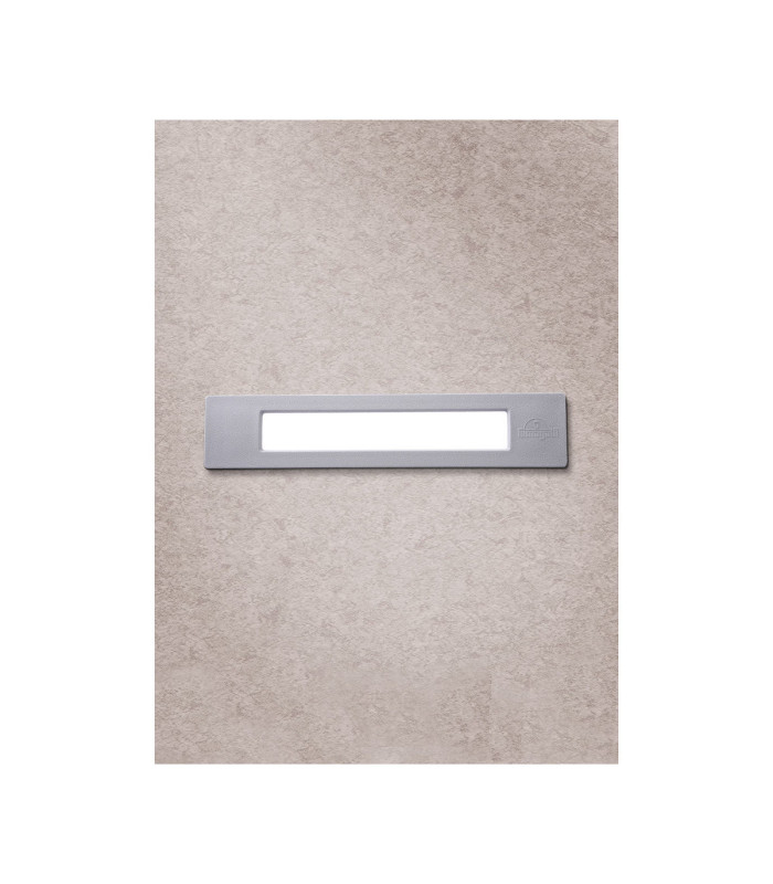 Nina 270mm Opal Recessed Wall Light LED RS7 10.5W CCT Grey IP55