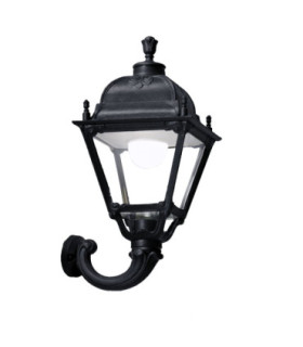 Ofir Simon Clear E27 15W Wall Lantern Light Black IP55-1