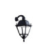 Ofir Simon Clear E27 15W Wall Lantern Light Black IP55-2