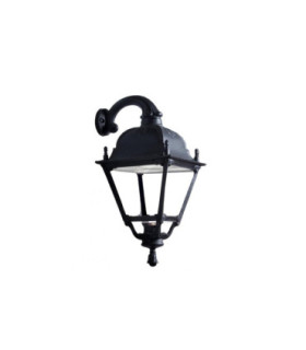 Ofir Simon Clear E27 15W Wall Lantern Light Black IP55-2