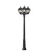 Ricu Bisso Cefa Clear E27 8.5W CCT 3-Light Large Lamp Post Black IP55-1