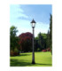 Ricu Noemi Clear E27 Tall Single Lamp Post Light Black IP55-2