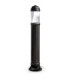Sauro 1100mm Clear LED 10W Bollard Post Light Black IP55-1
