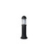 Sauro 800 Chrome Louvre Clear E27 Bollard Post Light Black IP55-1