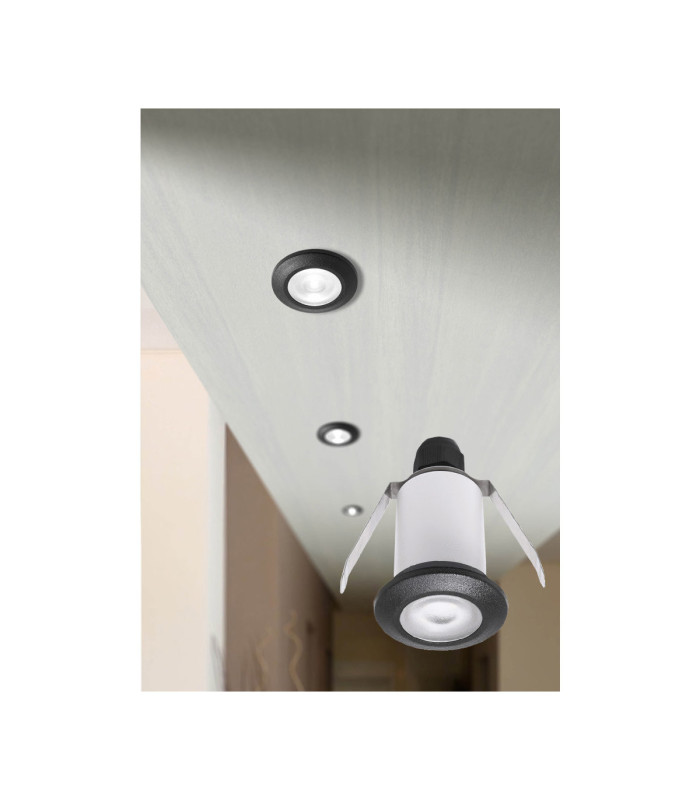 Teresa Frosted Recessed Downlight G9 Led 1.7W 3K Black IP67