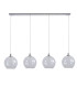 Lewis 4 Light Medium Glass Ball Bar Pendant Ceiling Light Polished Chrome-1