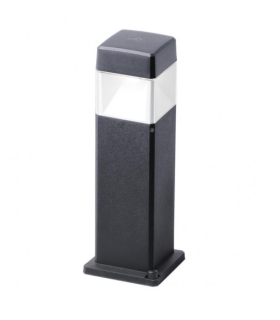 Elisa 500mm 10W CCT Clear LED Bollard Post Light Black IP55