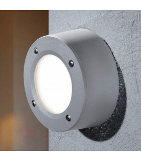 Extra Leti 100 Round Opal LED GX53 3W Wall Light Grey IP66-1