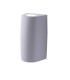 Marta 90mm Up Down Wall LightGrey Frosted LED GU10 7W Grey IP55-1