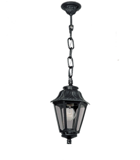 Sichem Anna Clear E27 Chain Lantern Black IP55-1