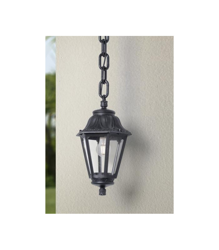 Sichem Anna Clear E27 Chain Lantern Black IP55-2