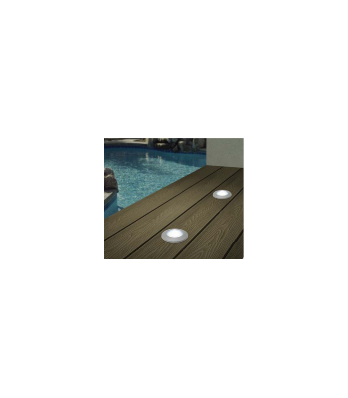 Teresa Frosted Walkover Ground Light G9 LED 1.7W 3K Grey IP67