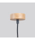 Mab Slim Pendant Ceiling Light Grey Natural Wood 1x E27-7