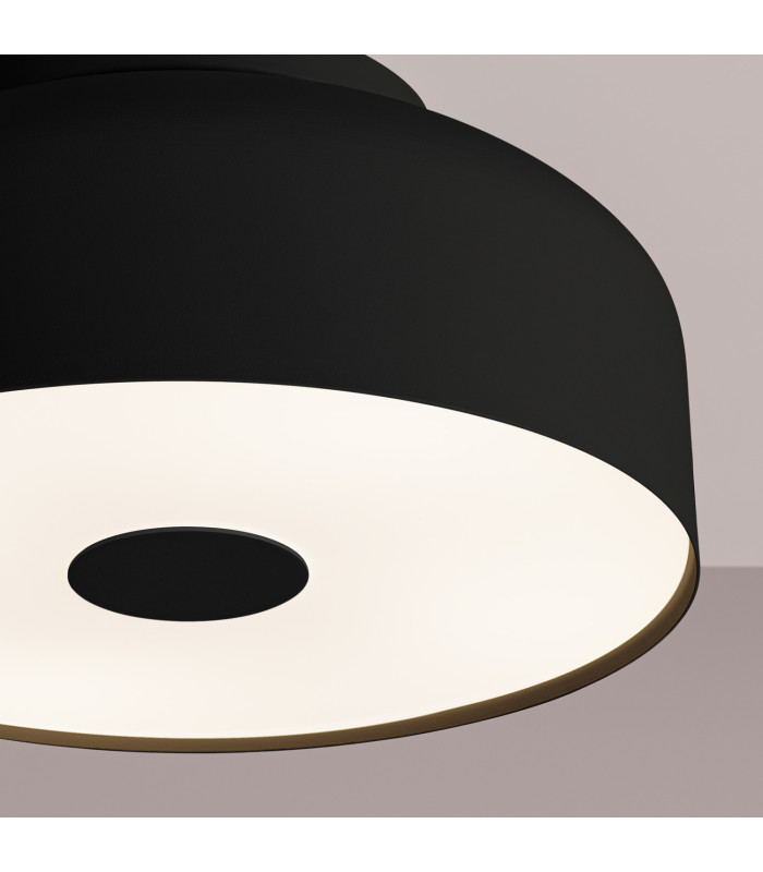 Omiq Cylindrical Ceiling Light Black 4x E27-4