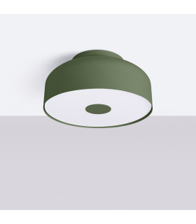 Omiq Cylindrical Ceiling Light Olive Green 4x E27-2