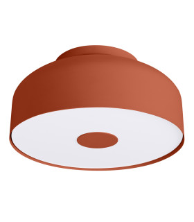 Omiq Cylindrical Ceiling Light Red Ochre 4x E27-1