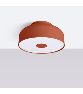 Omiq Cylindrical Ceiling Light Red Ochre 4x E27-2
